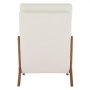 VEVOR Accent Chair, High Back Mid Century Modern Armchair with Solid Wood Frame and Non-Slip Legs, Upholstered Leisure Chairs with Linen Fabric and 13.5 cm Thickened Cushion, for Living Room, Bedroom