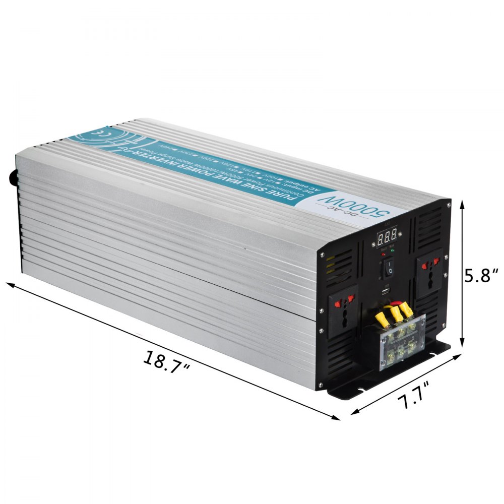 Inverter Onda Sinusoidale Pura 5000w 10000w 24v 220v 230v Convertitore Sortstart