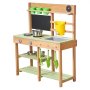 VEVOR Giocattolo da Cucina in Legno per Bambini 762 x 324 x 914 mm, Cucine da Gioco da Esterno con Fornelli, Serbatoio, Lavello, Pale da Piantagione, Scatola, Pentole e Accessori, per la Casa, Prato