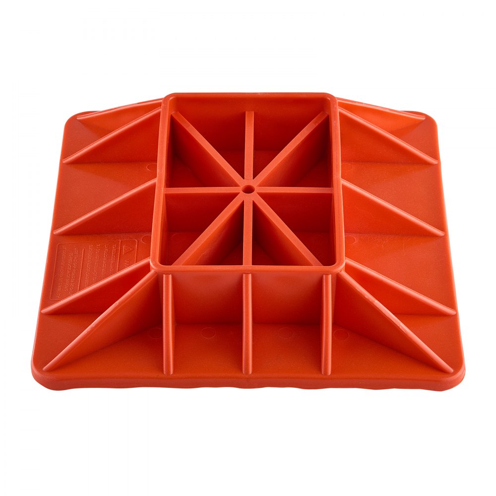 VEVOR Base per Martinetto ad Alto Sollevamento e Supporto per Maniglia, Capacità 3175,2 kg, Supporto per Martinetti Agricoli per Maggior Parte dei Martinetti con Base 185 x 120 mm Rosso