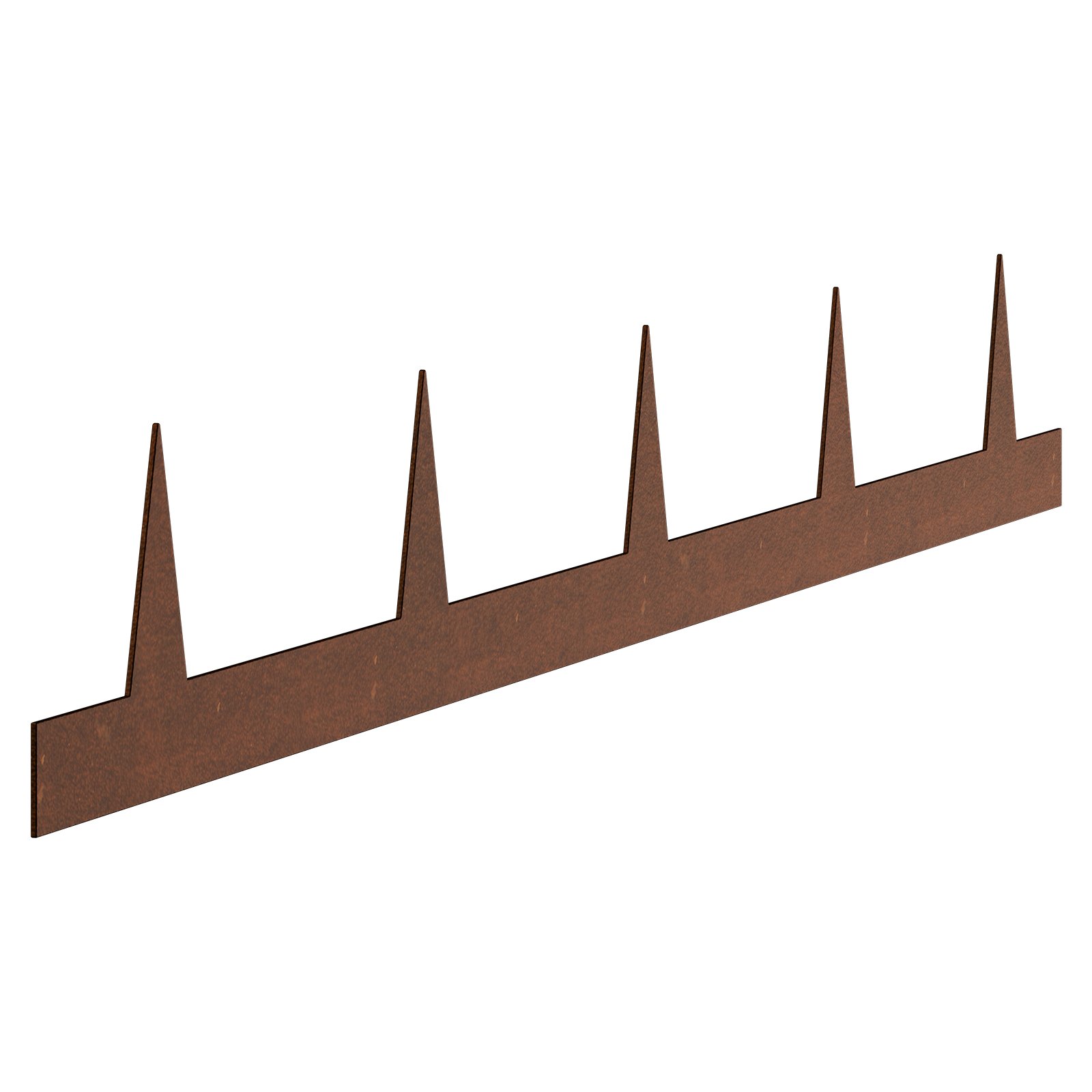 VEVOR Bordatura in Acciaio Metallo Antiruggine per Giardino, Bordatura Pieghevole per Prato Resistente, Facile Installare, Divisorio Aiuole Vialetto, Ruggine 10 Pezzi 1016 x 114,3 x 1,5 mm