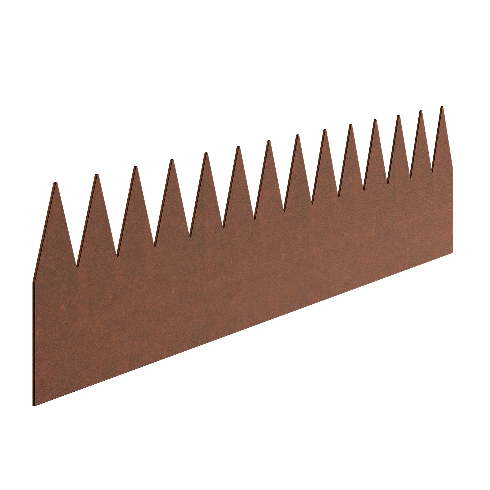 VEVOR Bordatura in Acciaio Metallo Antiruggine per Giardino, Bordatura Pieghevole per Prato Resistente, Facile Installare, Divisorio Aiuole Vialetto, Ruggine 6 Pezzi 1016 x 152,4 x 1,5 mm