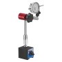 VEVOR Dial Test Indicator with Magnetic Flexible Base Stand, 0.03 mm Accuracy, 0-25.4mm Range, Fine Adjustable Long Arm, Professional for Machine Set-Up, Narrow Area Measurement, Easy to Read
