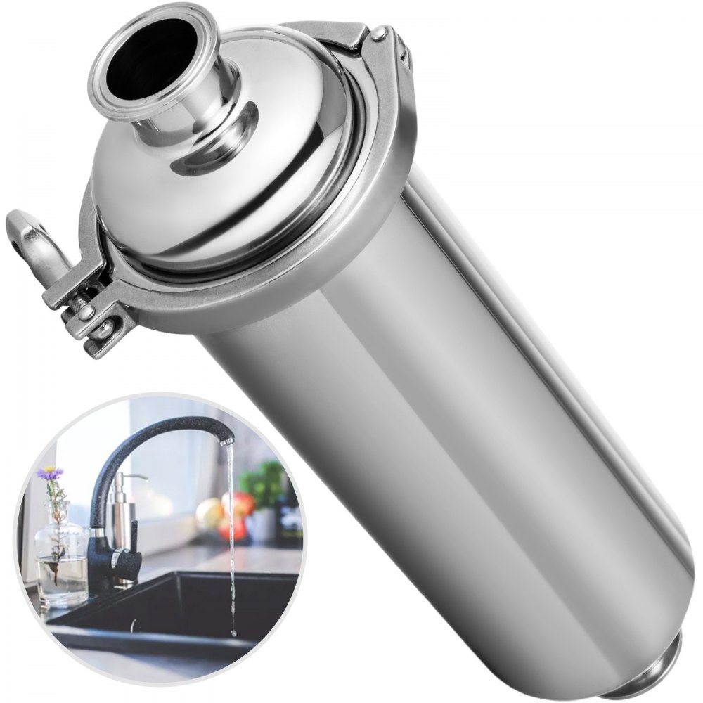 Filtro In Linea Sanitario Rapido In Acciaio Inox Da 100 Mesh Con Connessione 2''