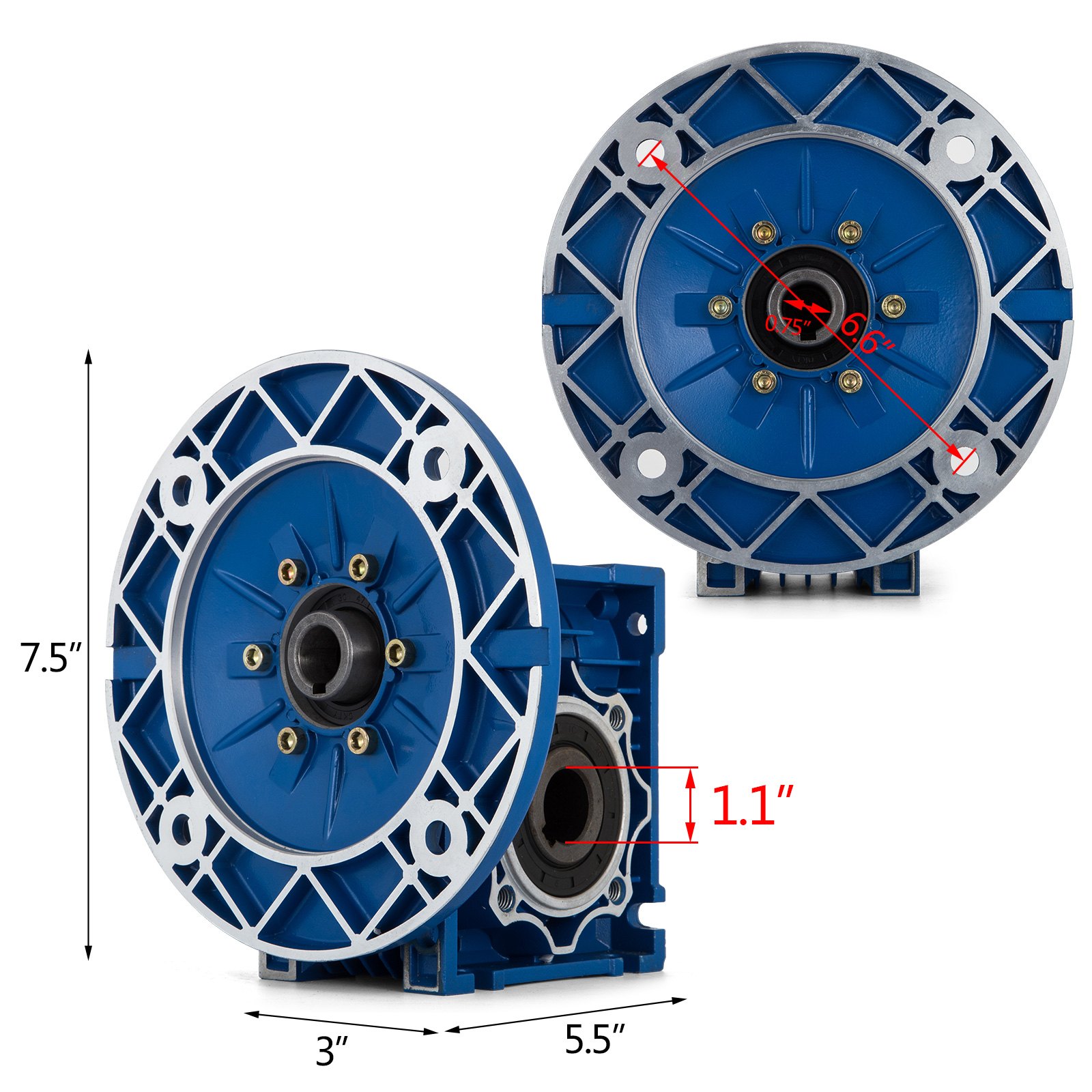 Riduttore Di Velocità 15: 1 Riduttori Di Worm Nmrv050 Scatola Ingranaggi 1.14hp