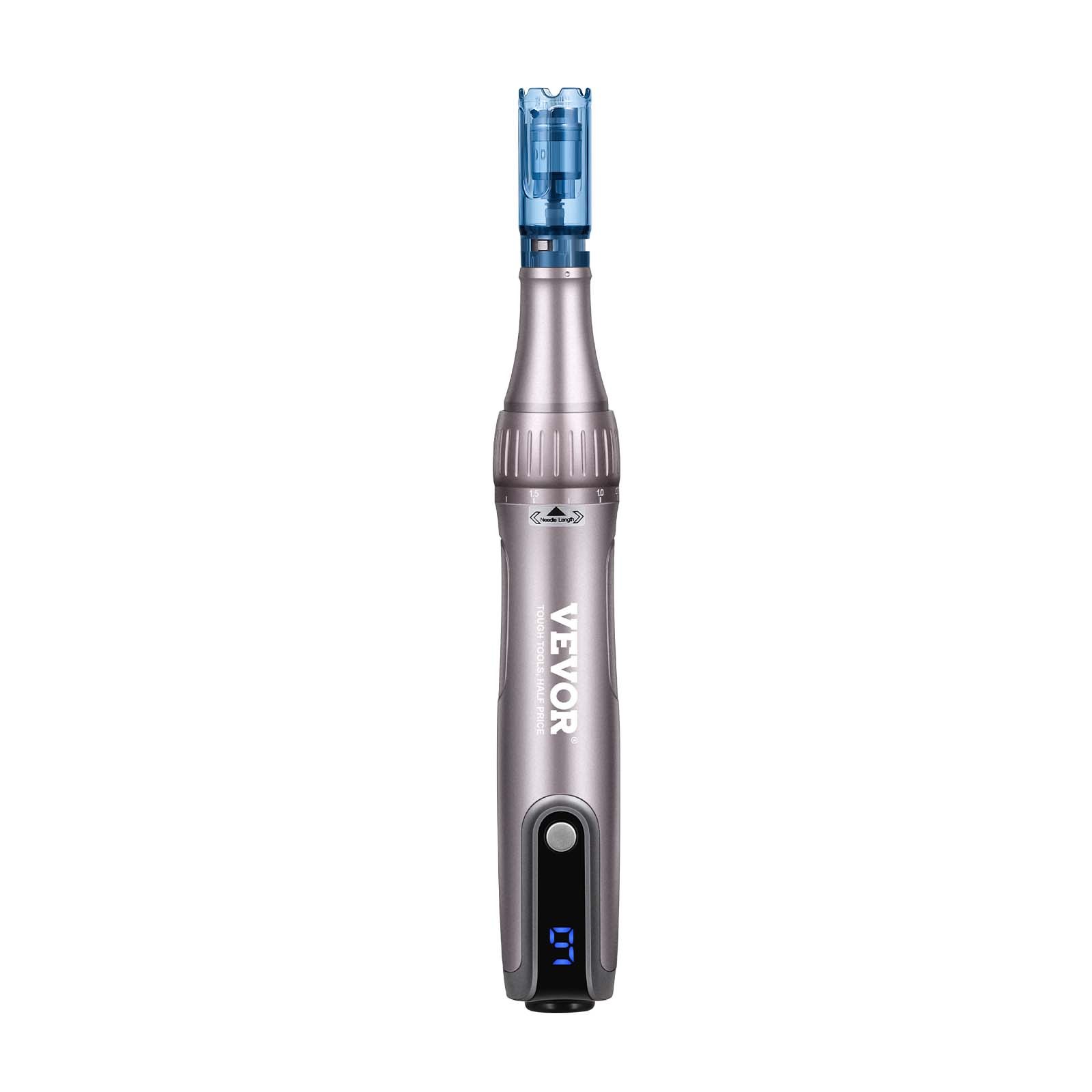 VEVOR Penna Microneedling Elettrica M8S 6 Velocità 12 Aghi di Bellezza