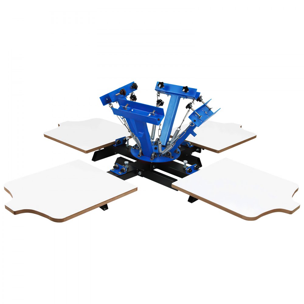 VEVOR Silk Screen Printing Machine 4 Colori 4 Stazioni Screen Printing Machine Machine Stampa Serigrafica Removibile