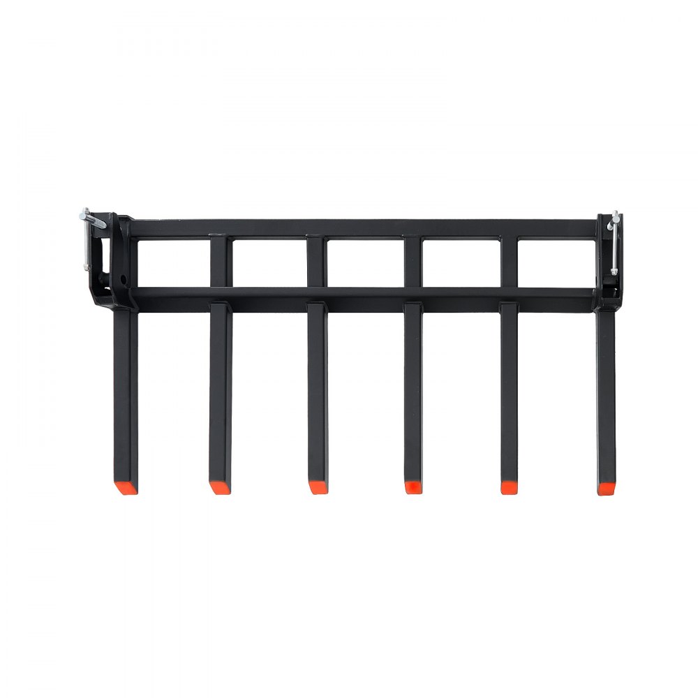 VEVOR pallet forks with 60" bucket, 2000 kg load capacity, clamping device for pallet fork bucket attachments for collecting fallen branches, debris or garden waste