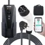 VEVOR Colonnine Ricarica Batterie Autotrazione Caricabatterie per Veicoli Elettrici Portatile Corrente Max.16A Monofase Tipo 2 Lunghezza Cavo 8,6m