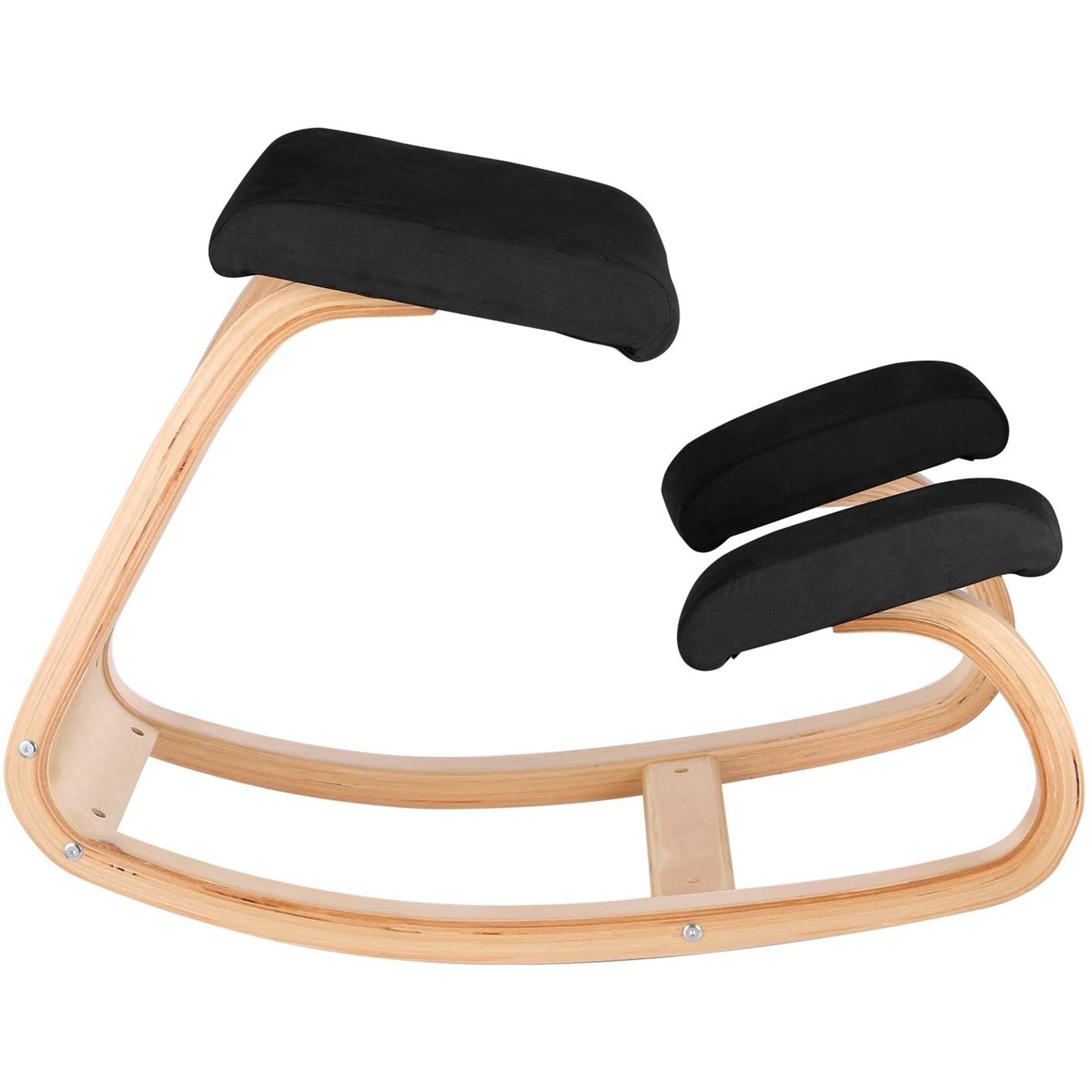 VEVOR Sedia Ergonomica in Legno con Cuscino Memory Foam per Lavoro Ufficio