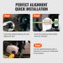 VEVOR Kit di allineamento e installazione cuscinetto cardanico Kit di strumenti di allineamento motore per impieghi gravosi in acciaio 45#