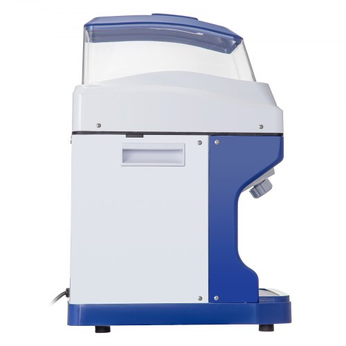 VEVOR Tritaghiaccio Elettrico Commerciale, Macchina del Ghiaccio Elettrico 300W, con Tramoggia di 5 kg, Macchina per Cono di Neve, 320 Rpm Rasatura del Ghiaccio 200 kg all'Ora, Una Lama Aggiuntiva