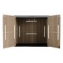 VEVOR Outdoor Storage Shed 1.36 m³ Horizontal Resin Storage Cabinet Brown, for Garage, Backyard Patio Accessories and Garden Tools, Waterproof Outside Lawn Mower Shed with Lockable Doors and Floor