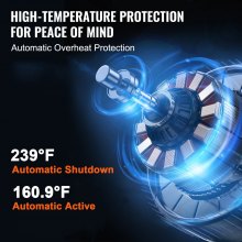 VEVOR Nastro trasportatore motorizzato 1498,6x398,8 mm, Trasportatore in acciaio inox, Nastro trasportatore antistatico in PVC velocità regolabile, Doppia ringhiera, Trasportatore a nastro