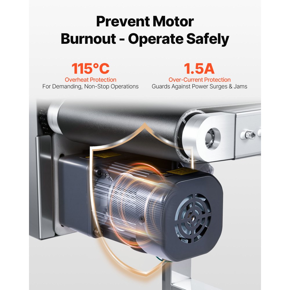 VEVOR Nastro trasportatore motorizzato 1498,6x198,1 mm, Trasportatore in acciaio inox, Nastro trasportatore antistatico in PVC velocità regolabile, Trasportatore a nastro commerciale