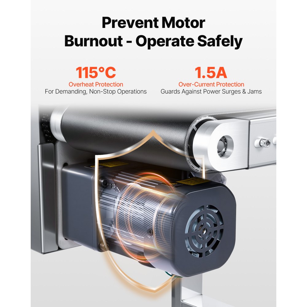 VEVOR Trasportatore a nastro 1803,4x198,1 mm Trasportatore in acciaio inossidabile, Trasportatore antistatico in PVC velocità regolabile doppia ringhiera per uso commerciale