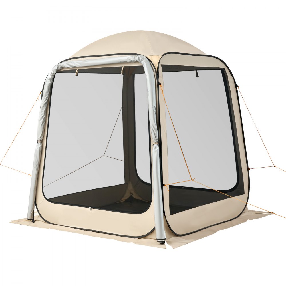 VEVOR Tenda da Campeggio da 1825 x 1825 x 2200 mm, Tenda da Portellone Posteriore per SUV da 4-6 Persone, con Zanzariera e Borsa per il Trasporto, Lati in Rete, per Giardino, Attività all'Aperto