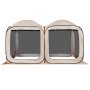 VEVOR Screen House Tent, 3660 x 1825 x 2200 mm, 2 in 1 Pop Up Screen Tent, Portable Screened in Canopy with Carry Bag, Netting Sides, Ground Stakes, for Garden, Patio, and Outdoor Activities, Beige