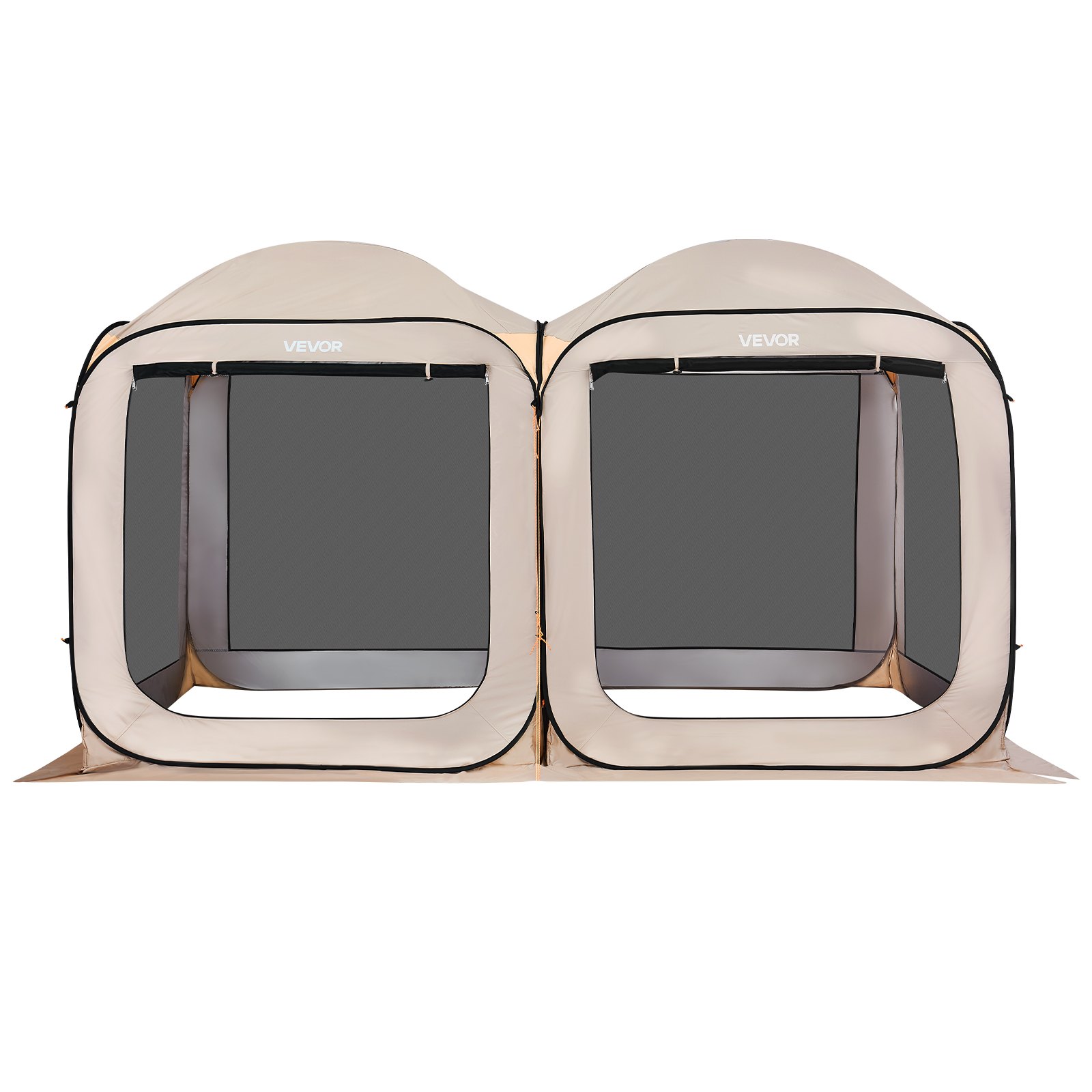 VEVOR Tenda da Campeggio Portatile da 3660 x 1825 x 2200 mm, Tenda Gazebo a Baldacchino con Borsa per il Trasporto, Lati in Rete, Picchetti da Terra, per Giardino, Patio e Attività all'Aperto