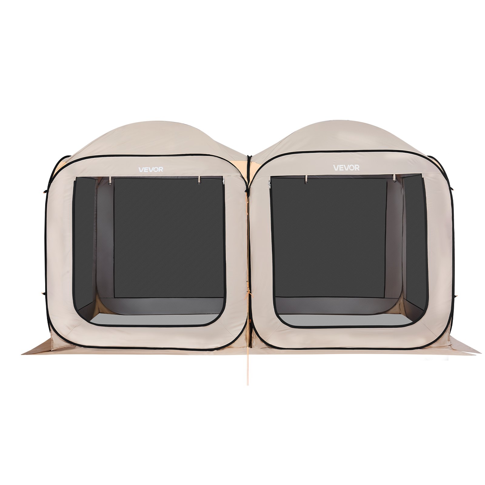 VEVOR Tenda da Campeggio Portatile da 3660 x 1825 x 2200 mm, Tenda Gazebo a Baldacchino con Borsa per il Trasporto, Lati in Rete, Picchetti da Terra, per Giardino, Patio e Attività all'Aperto