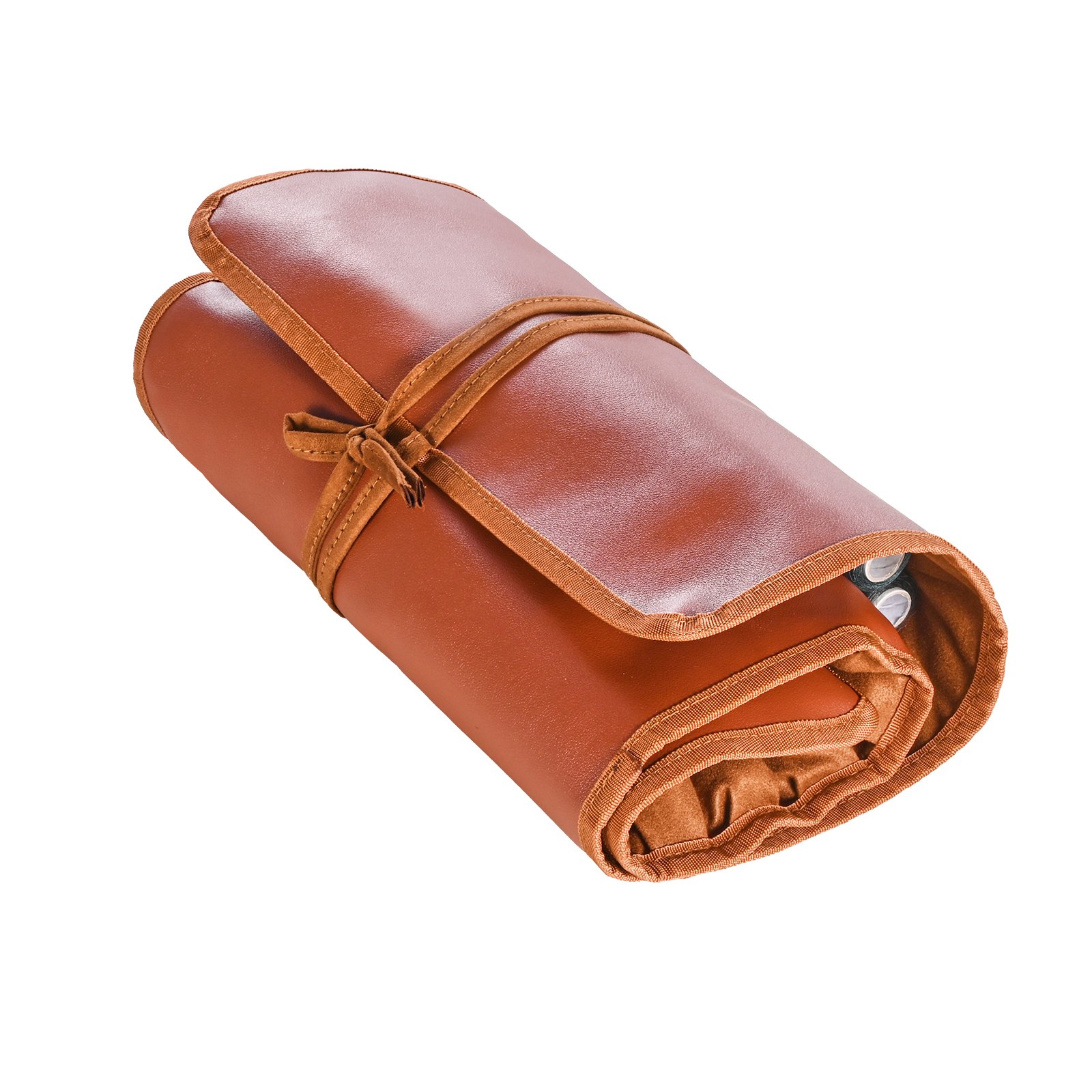 VEVOR Kit di Utensili per Lavorazione della Pelle, 92 Pezzi, Utensili per l'Artigianato della Pelle con Borsa Portaoggetti Portatile, per Incisione, Punzonatura, Cucito, Timbratura e Levigatura