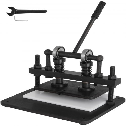 VEVOR Taglierina per Pelle Goffratura Manuale in pelle per Vari Materiali 260X150 Nero