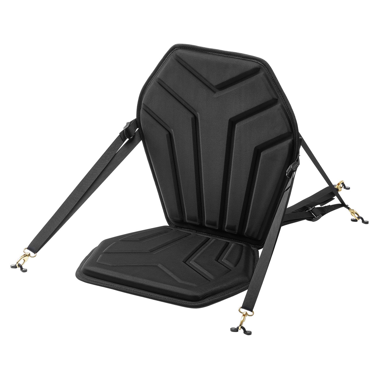 VEVOR Sedile per Kayak Imbottito Sedile con Schienale per Kayak Gonfiabile 460 x 460 x 345 mm Sedia con Schienale per Canoa Barca Paddleboard con Borsa Portaoggetti Cinghie Regolabili per SUP