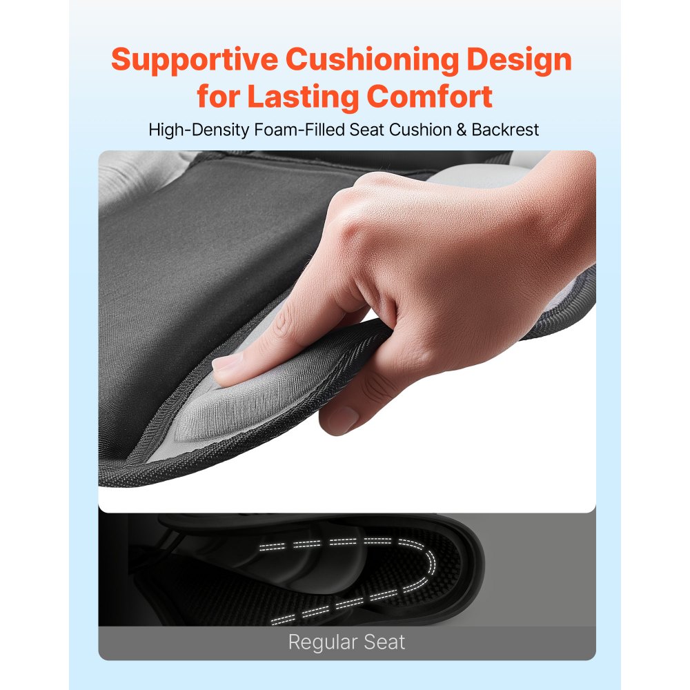 VEVOR Sedile per Kayak 1 pz Sedile con Schienale per Kayak Gonfiabile Spessore 31 mm Sedia con Schienale per Canoa Barca Paddleboard con Borsa Portaoggetti Cinghie Regolabili per SUP Barche da Pesca