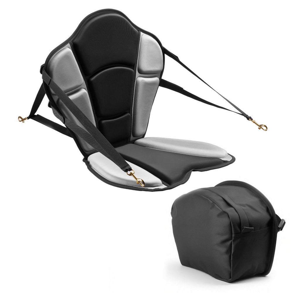 VEVOR Sedile per Kayak 1 pz Sedile con Schienale per Kayak Gonfiabile Spessore 31 mm Sedia con Schienale per Canoa Barca Paddleboard con Borsa Portaoggetti Cinghie Regolabili per SUP Barche da Pesca