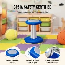 VEVOR Sedia Attiva per Bambini Sedia Oscillante con Cuscino in Spugna per Asili