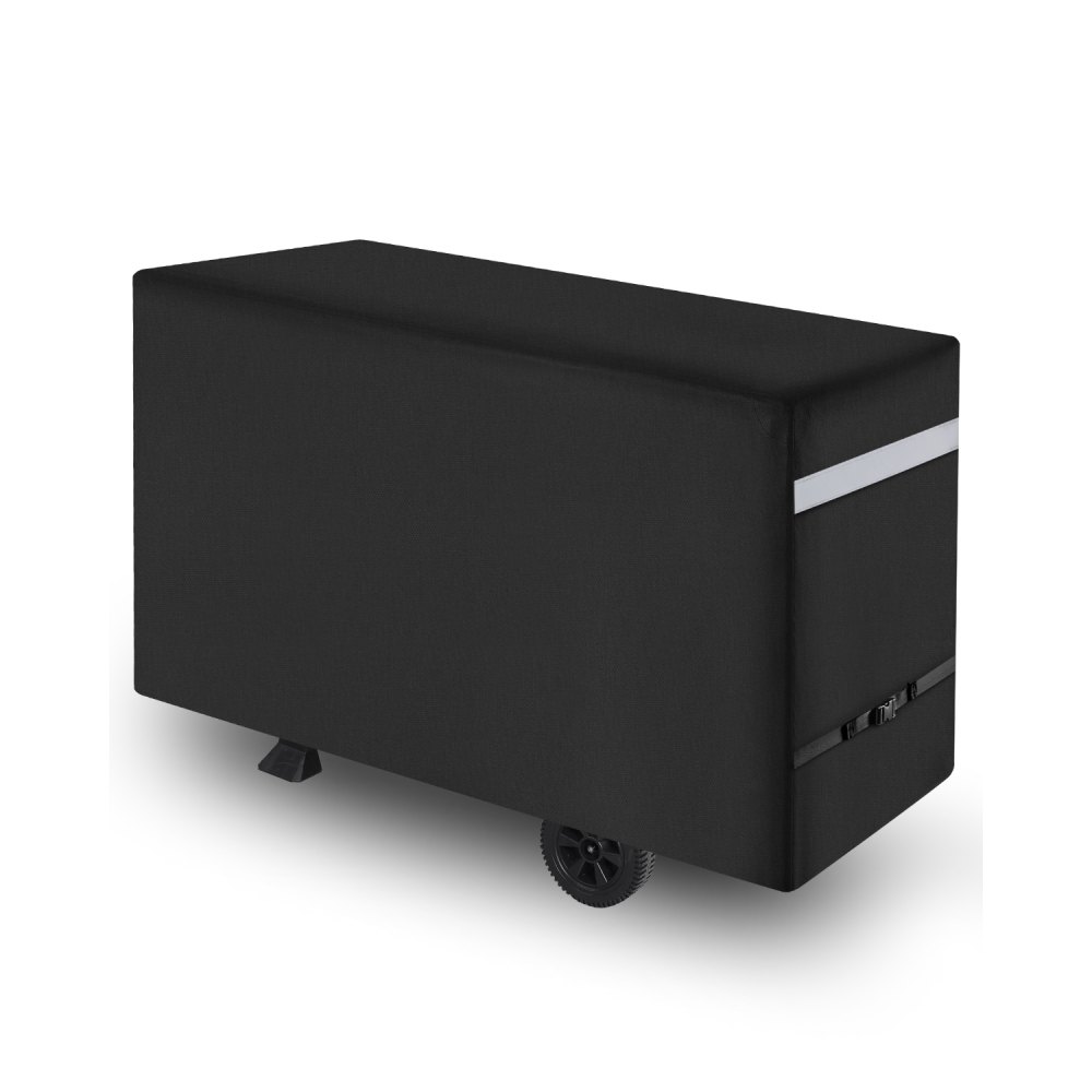 VEVOR Copertura per Barbecue all'Aperto, Impermeabile, Resistente allo Sbiadimento e Intemperie, Poliestere 600D Resistente, Facile da Indossare, con Fibbie di Sicurezza, 149,8 cm Nero