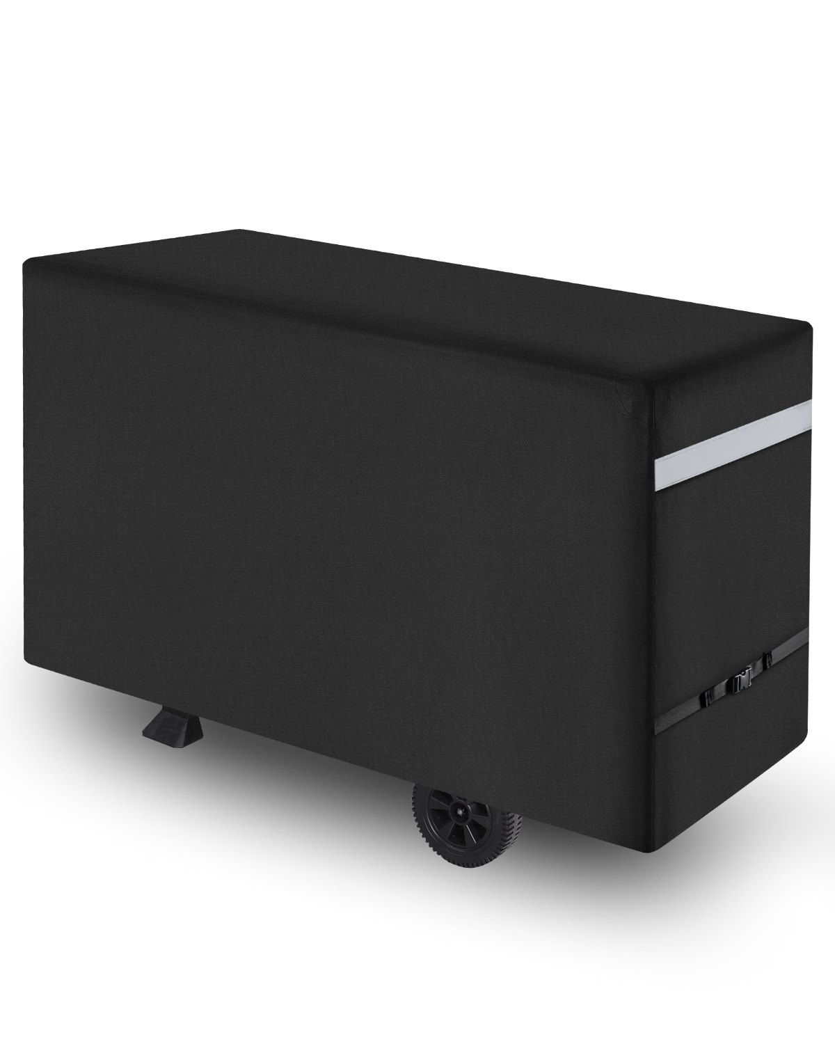 VEVOR Copertura per Barbecue all'Aperto, Impermeabile, Resistente allo Sbiadimento e Intemperie, Poliestere 600D Resistente, Facile da Indossare, con Fibbie di Sicurezza, 149,8 cm Nero