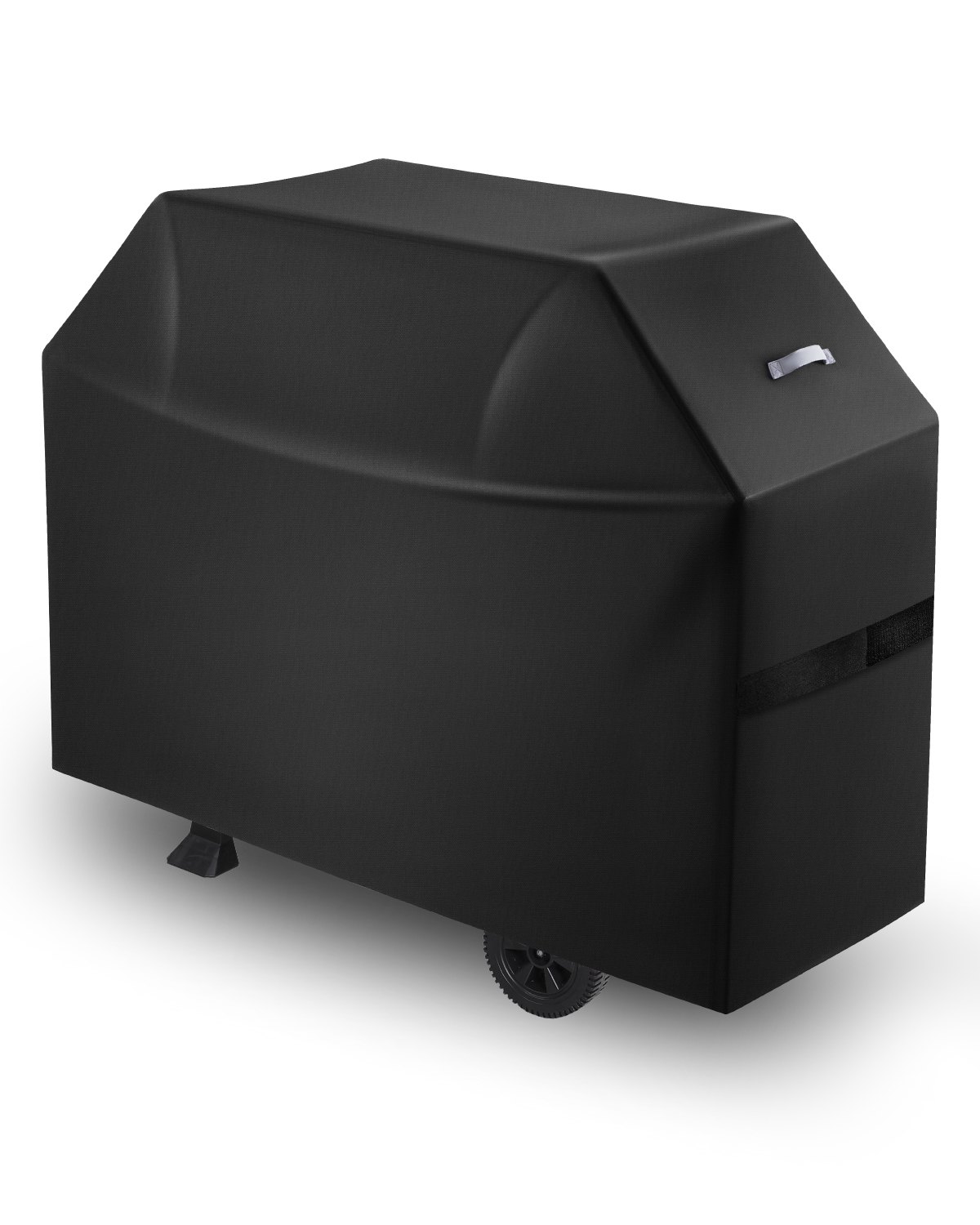 VEVOR Copertura per Barbecue all'Aperto, Impermeabile, Resistente allo Sbiadimento e Intemperie, Poliestere 600D Resistente, Facile da Indossare, con Cinghie a Strappo, 152,4 cm Nero