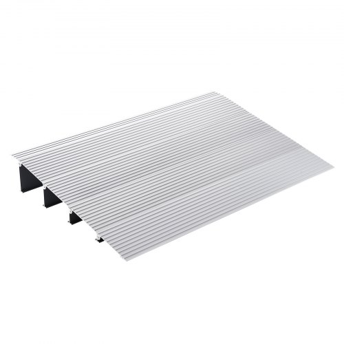 VEVOR Rampa per Soglia di Porta Capacità Carico max. 362,8 kg, Rampa per Soglia Modulare Regolabile, Rampa per Porta d'Ingresso Sedie a Rotelle, Rampa per Soglia in Lega di Alluminio Altezza 10,2 cm