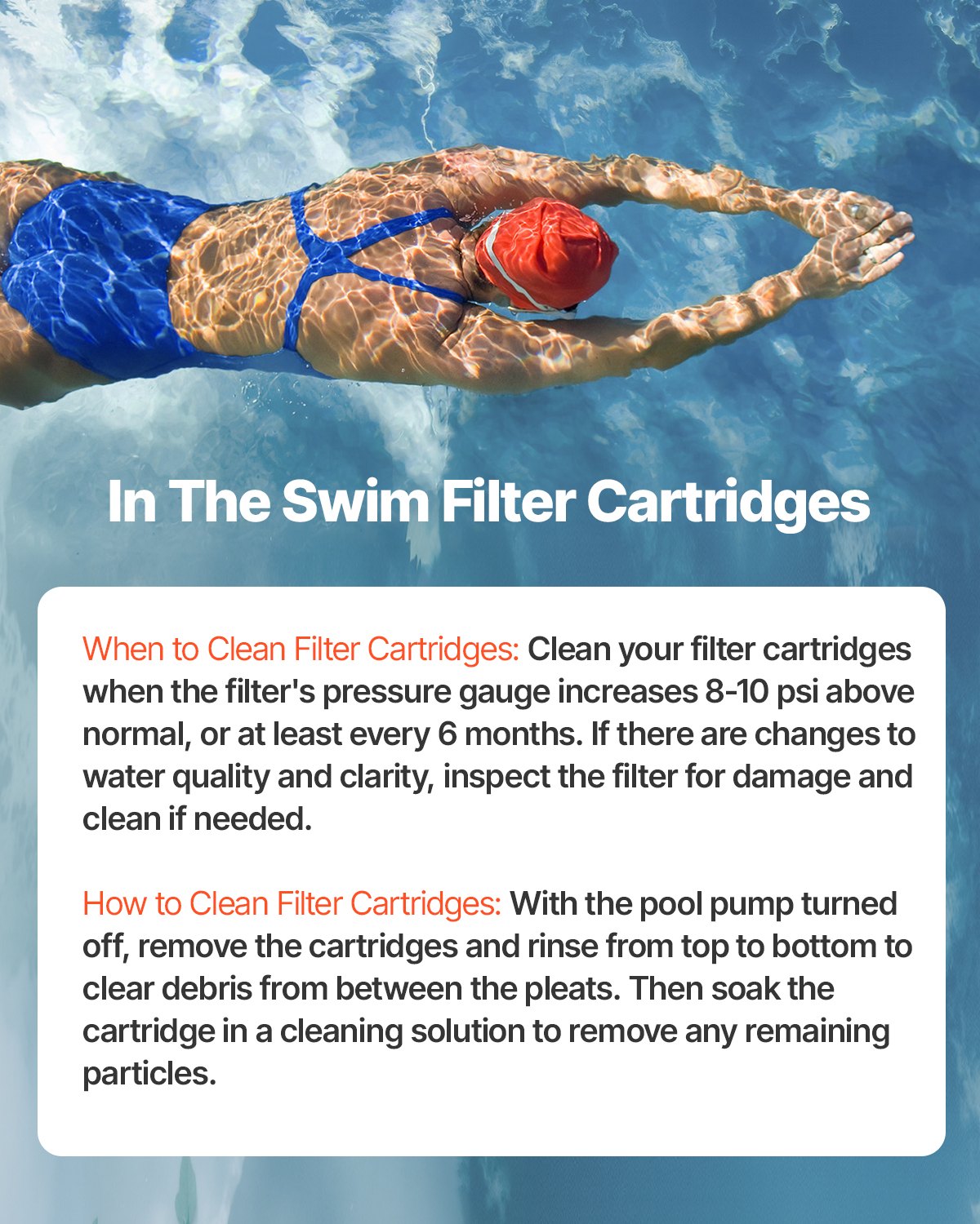 VEVOR Cartuccia Filtro Piscina, per Pentair CCP520, R173578, PCC130, Filtro a Cartuccia di Ricambio per Piscina, Sicura per Bambini e Animali Domestici, Plissettata Trilobata, Facile da Pulire