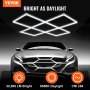 VEVOR Lampada da Garage a LED 5 Quadrati, Plafoniera da Officina Bianco Freddo 22000 lm 6500 K, Illuminazione da Garage Fai-da-te per Cantina, Magazzino, Salone di bellezza da Auto, Garage, Officina