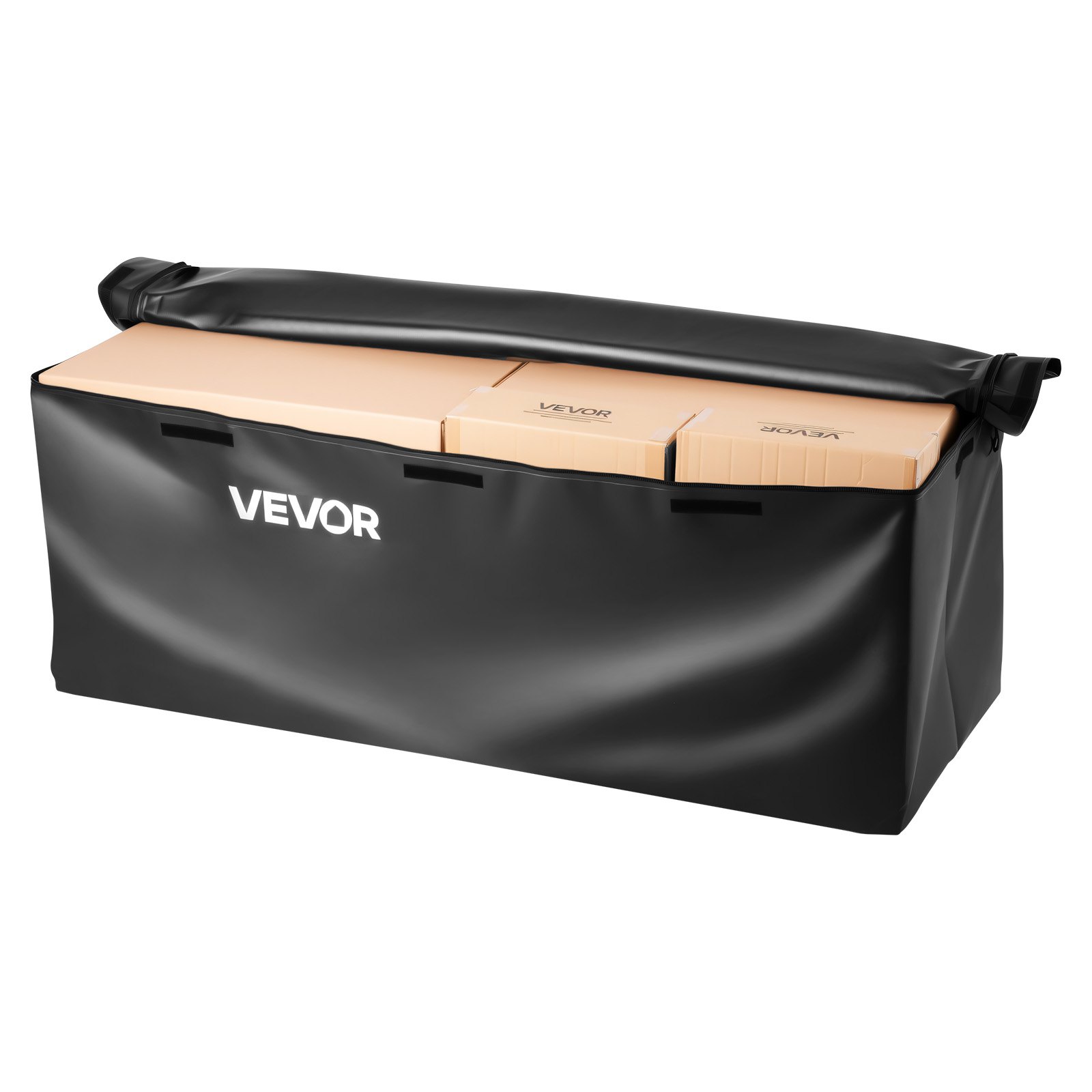 VEVOR luggage rack bag for trailer hitch made of waterproof 840D PVC (0.566 m³), luggage bag for storage on the loading area of trucks with 8 reinforced straps for cars SUVs Black