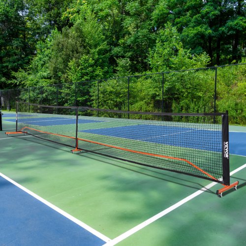 Rete portatile per pickleball, rete per sottaceti, con borsa per riporre oggetti, telaio in ferro nero, rete sportiva facile da installare per cortile prato