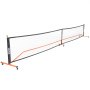 VEVOR Set di reti per pickleball, sistema portatile per pickleball di dimensioni regolamentari da 22 piedi con borse, palline, pagaie, ruote e linee del campo, telaio in metallo resistente