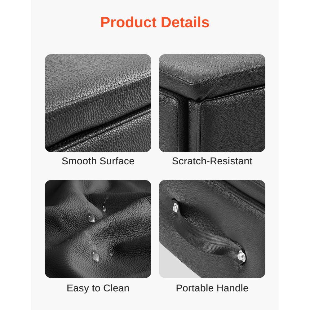 VEVOR Scatola per Riformatore per Pilates, 625x435x240 mm Pilates Seduta Scatola per Esercizi Attrezzatura Pilates in Legno Premium, Migliora Forza e Equilibrio, Gamma di Movimenti, Nero