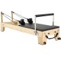 VEVOR Macchina per Pilates Riformatore Attrezzatura in Legno per Esercizi da Palestra Allenamento Domestico, Panca Letto per Pilates con Doppia Resistenza Molla Corda, Carico max. 181,44 kg