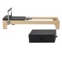 VEVOR Macchina per Pilates Riformatore Attrezzatura in Legno per Esercizi da Palestra Allenamento Domestico, Panca Letto per Pilates con Doppia Resistenza Molla Corda, Carico max. 181,44 kg