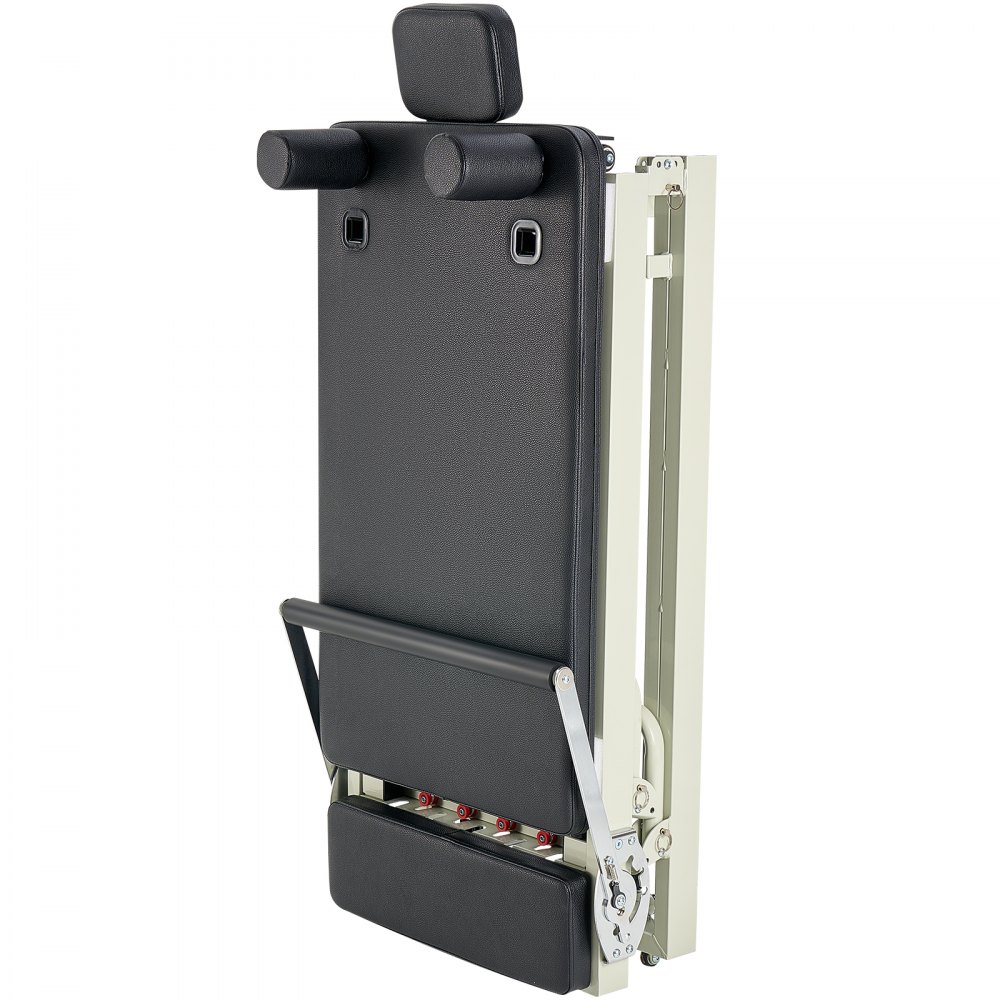 VEVOR Riformatore Pilates Pieghevole, Macchina per Allenamento Pilates per Palestra Casa, Letto Pilates con Doppia Resistenza Molla e Corda, per Utenti Avanzati Principianti, Fino a 181,4 kg