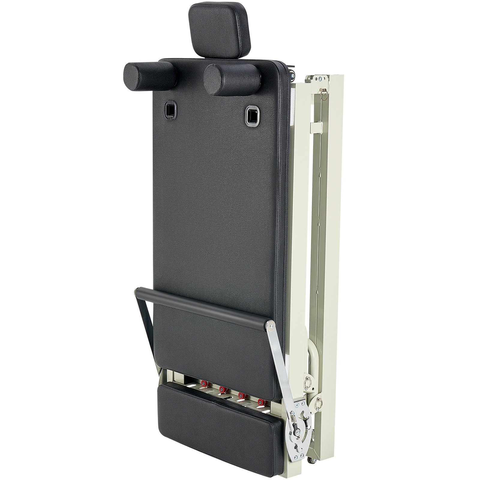 VEVOR Riformatore Pilates Pieghevole, Macchina per Allenamento Pilates per Palestra Casa, Letto Pilates con Doppia Resistenza Molla e Corda, per Utenti Avanzati Principianti, Fino a 181,4 kg