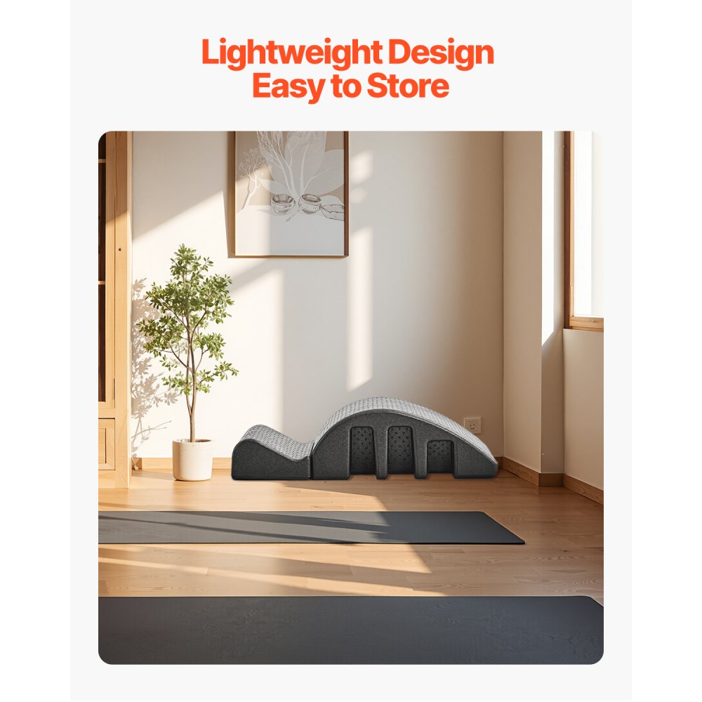 VEVOR Correttore per Colonna Vertebrale Pilates, Strumento per Allenamento Fitness in Schiuma, Attrezzatura Corpo per Colonna Vertebrale, Equilibrio, Esercizi Rafforzamento del Nucleo