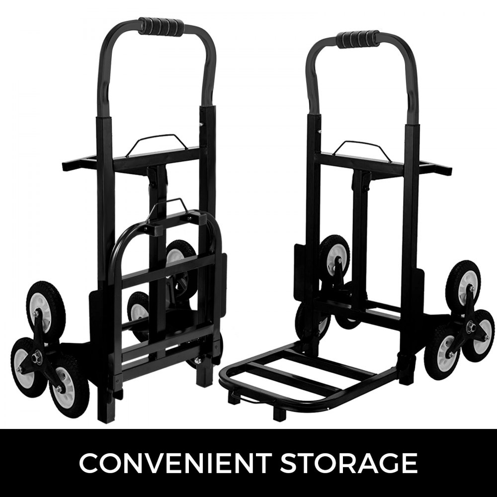 Capacità 190kg Carrello Pieghevole Per Scale Con 6 Ruote In Acciaio Portapacchi