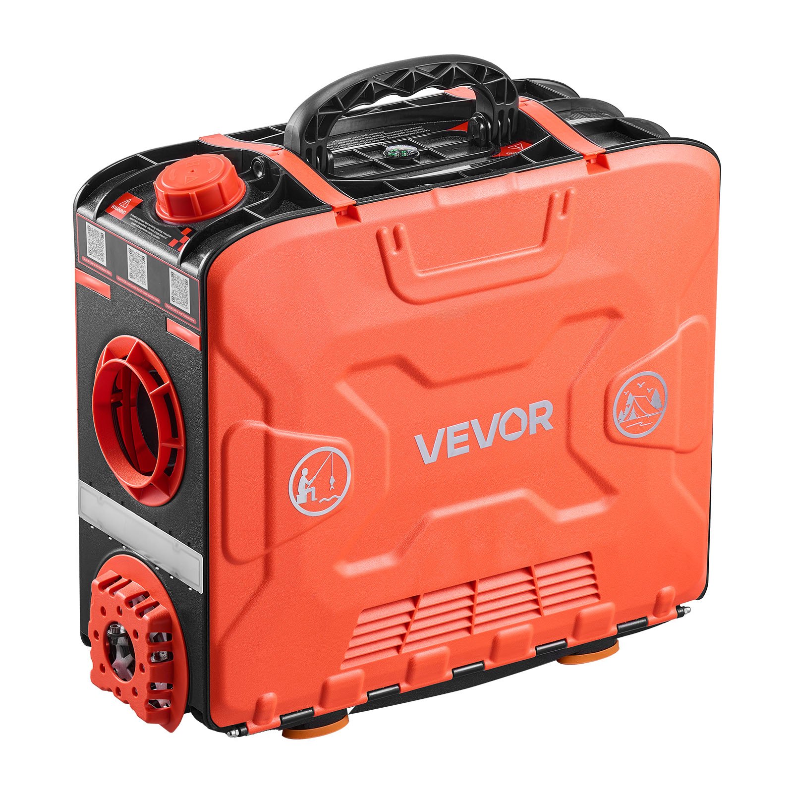 VEVOR Riscaldatore Diesel, Riscaldatore d'Aria Diesel Portatile All-in-One da 8 kW DC 12 V con Controllo Tramite App Bluetooth, Telecomando e Schermo LCD, Serbatoio del Carburante da 4,5 L