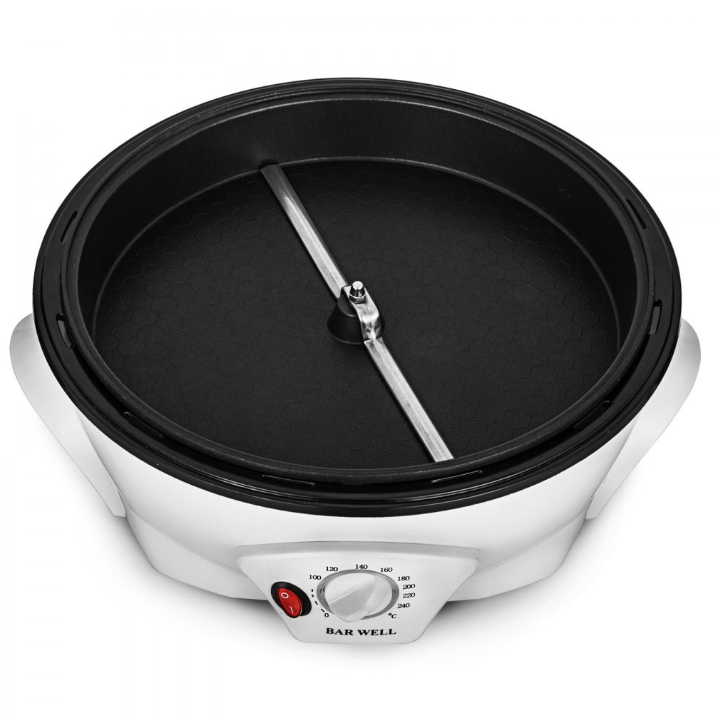 VEVOR Macinacaffè di Grande capacità 1500G, 1200W Macinacaffè di Tostapane di Acciaio Inossidabile, Macinacaffè Chicco di caffè di Uso Domestico 220V