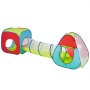 VEVOR Tenda da Gioco per Bambini 3 in 1 con Tunnel Neonati Bambini, Casetta da Gioco Pop Up per Interni/Esterni con Borsa per il Trasporto e Cinghie, Multicolore Rosso/Giallo/Blu