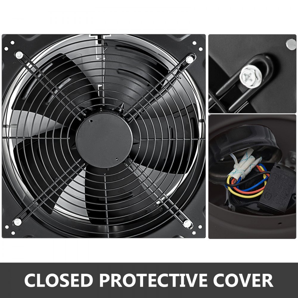 Ventilatore Ventola Assiale Aspirante ø35cm 4300m3/h 125w Aspiratore Industriale
